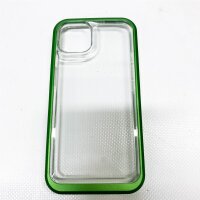 Aouia Transparent protective cover for iPhone 13 2021-shockproof-light and yellowing-free-anti-finger prints-light green