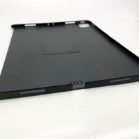 pitaka MagEZ Case 2 für iPad Pro 2021 12.9 Zoll, magnetische Hülle entwickelt für MagEZ Stand und Magic Keyboard, dünne Schutzhülle mit Aramid-Oberfläche und Carbon Optik, Schwarz/Grau(Köperbindung)