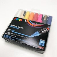 POSCA 153544848 PC-5M "Paint in A Pen" set, 2.5 mm wide ball tip, water-based felt pens, 16 colors