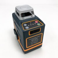 Kreuzlinienlaser Grün 2x360° Selbstnivellierend mit Fernbedienung, Kreuzlaser mit wiederaufladbare Batterie (USB-Aufladung), Linienlaser bis 30m Arbeitsbereich, inkl. Magnethalterung und mini-Stativ