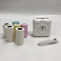 Siebwin Mini Fotodrucker für Smartphone, Tragbarer...