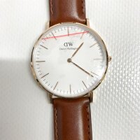 Daniel Wellington Classic St Mawes, Braun/Roségold Uhr, 36mm, Leder, für Damen und Herren