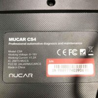 MUCAR OBD2 diagnostic device, CS4 diagnostic device Auto, 2022 Obdii scanner with 5 service functions and 4 system diagnoses ABS/SRS/ECM/TCM, 5 Reset function Free lifelong