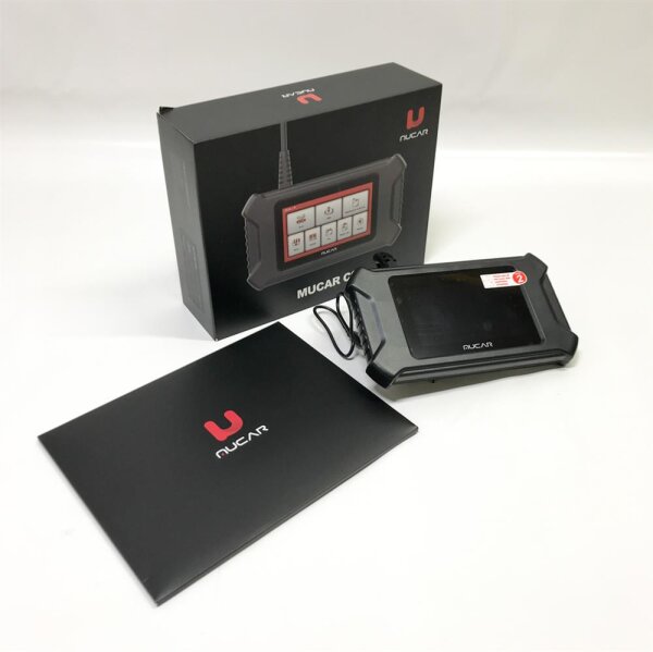 mucar OBD2 diagnostic device, CS6 OBDII scanner with AutoVIN, retrofitted version diagnostic device car with 6 system diagnoses ABS/SRS/ECM/TCM/BCM/TPMS, 7 reset functions, free use