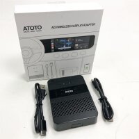 Atoto Wireless CarPlay Adapter-Convert Wired to Wireless Compatible with Selected Atoto Head Units SA102 Starter / F7 / A6 Karlink AD3WCP-P, black