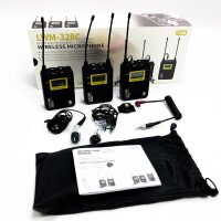 Wireless Lavalier Microphone System, Lensgo LWM-328C...