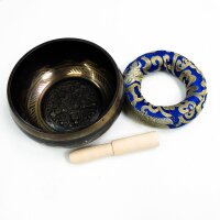 Buddhist singing bowl, meditation sound shells, Tibetan chakra shells with lace and pillow, useful for meditation, yoga, relaxation