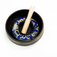 Buddhist singing bowl, meditation sound shells, Tibetan chakra shells with lace and pillow, useful for meditation, yoga, relaxation