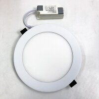 HAGEMANN 10 x LED panel ceiling light round 12 watt 1190lm IP20 - 155mm drill hole 230V recessed spotlight - LED recessed panel replaces 100 W halogen