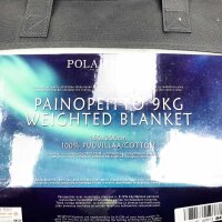 Polar Night Gewichtsdecke für Erwachsene 150 x 200 cm, 9kg – Schwere Decke mit Glasperlen, Baumwolle, Oeko-TEX® 100 Standard - Atmungsaktiv, hypoallergen, inkl. Bezug-Schlaufen