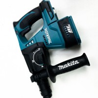 Makita DHR243Z Akku-Kombihammer f. SDS+ 18 V (ohne Akku, ohne Ladegerät), Blau, Silber