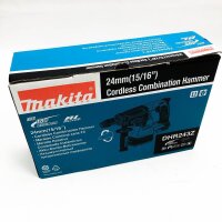 Makita DHR243Z battery combination hammer for SDS+ 18 V (without battery, without charger), blue, silver