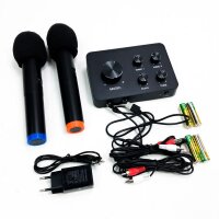 Tragbare Karaoke Mikrofon Mixer System Set, mit Dual UHF...