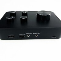 Tragbare Karaoke Mikrofon Mixer System Set, mit Dual UHF Wireless Mic, HDMI und AUX In/Out für Karaoke, Heimkino, Verstärker, Lautsprecher