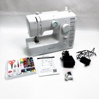 Aonesy sewing machine beginner, sewing machine light, fully equipped, 59 stitches, portable sewing machine with foot pedal, automatic winding for fabric girl adults
