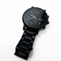 Boss Chronograph Quarzhr for men with black stainless steel bracelet - 1513780, black, bracelet