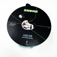 Shure Aonic 215 WIRED SOUND SALING ORDERS, clear sound, single driver, secure in -ear adaptation, removable cable, durable quality, compatible with Apple & Android devices -Clear