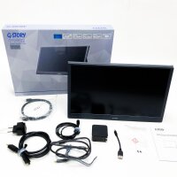 G-STORY Portable Monitor, 15,6 Zoll Tragbarer Monitor, 4K tragbarer Gaming Monitor IPS-Bildschirm, USB C-Reisemonitor mit HDR FreeSync für Laptop PS5 PS4 NS, kompatibel mit VESA