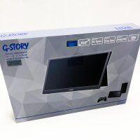 G-STORY Portable Monitor, 15,6 Zoll Tragbarer Monitor, 4K tragbarer Gaming Monitor IPS-Bildschirm, USB C-Reisemonitor mit HDR FreeSync für Laptop PS5 PS4 NS, kompatibel mit VESA