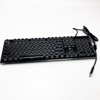 Mechanical retro keyboard with cable, 104 buttons with...