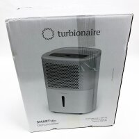 Turbionaire SMART 16M, Luftentfeuchter, 16/24h, 120 m³/h, Leise, Digitale Steuerung, LED, Timer, Dauerablass, Tragbar, Ideal für Kondensation, Feuchtigkeit