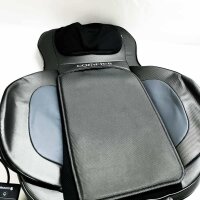 Comfier Shiatsu Rücken und Nacken Massagesitzauflage mit Wärme - 2D / 3D-Knet Massageauflage mit voller Rückenlehne und einstellbarer Luftkompresse, Ganzkörper Massagematte für Damen, Herren