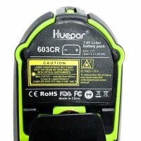 Huepar 603CG 3 x 360 Kreuzlinienlaser Rot 360 Grad Linienlaser Selbstnivellierenden Laser Level mit Pulsfunktion, 25m Arbeitsbereich, mit Batteriehalterung