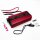 Spannungswandler 12V 230V 1500W 3000W Peak Wechselrichter LCD | stromumwandler mit 2 Steckdose USB - Rot