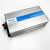 Bapdas 1000W pure sine wave car inverter / voltage converter DC 12 V to AC 220-230 V with 2 AC sockets and 1 USB ports