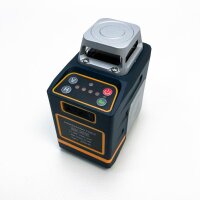 Kreuzlinienlaser Grün 2x360° Selbstnivellierend mit Fernbedienung, Kreuzlaser mit wiederaufladbare Batterie (USB-Aufladung), Linienlaser bis 30m Arbeitsbereich, ohne Maßscheibe