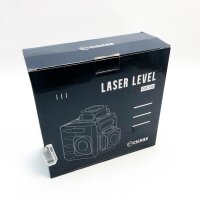 Cross line laser green 2x360 ° self-leveling with remote control, cross laser with rechargeable battery (USB charging), line laser up to 30m work area, without measurement