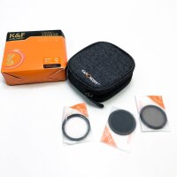 K&F Concept Magnetic Filter Set Nano X-Series 49mm Magnetic Quick Change System Quick Swap System 3 Filter