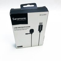 Saramonic lavalier microphone with USB-A connection for computer with a 2 m long cable (SR-Ulm10)