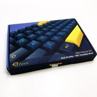 Akko Macaw Tastatur Tastenkappen 199 Tasten ASA Profile PBT Double-Shot Full Keycap Set für Mechanische Tastaturen mit Sammelbox