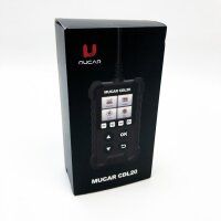 mucar OBD2 diagnostic device, CDL20 OBD2/EOBD diagnostic device car, universal vehicle error code reader with full OBD2 functions (black & red)
