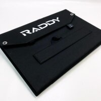 Raddy SP120 120W Tragbares Solarpanel faltbar mit 4 Ausgängen DC/USB/QC3.0/Typ-C Kompatibel mit den meisten tragbaren Solargeneratoren Kraftwerke Telefone Laptops Tablet für Reisen, Camping, Wandern