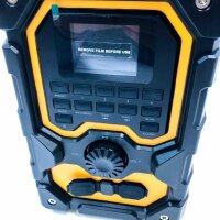 Ueme construction site radio Robust DAB+ FM radio with Bluetooth, charging station and AUX connection DB-1005 (yellow-black)