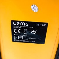 UEME Baustellenradio Robustes DAB+ FM Radio mit Bluetooth,Ladestation und Aux Anschluss DB-1005 (Gelb-Schwarz)