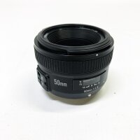 Yongnuo YN50 mm Nikon – Objektiv für Kameras DSLR (F/1.8, 58 mm, AF/MF), Schwarz