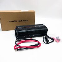 Tension converter 12V 230V 1500W 3000 watt inverter LCD | Electricity converter with 2 socket USB with scratches