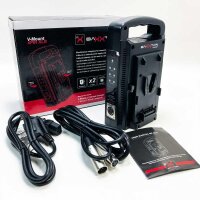 Baxxtar V-Mount 2 Channel charger with 4-pin XLR cable (3M)