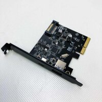 Yottamaster 20GBPS PCI-E Extension card with USB3.1 Gen2x2 port, PCIe to Tipoc Extension card for hosts with PCI-E slot, supports Windows/Linux