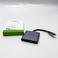 USB C to HDMI adapter, USB C HUB 3 in 1 multiport Mac...