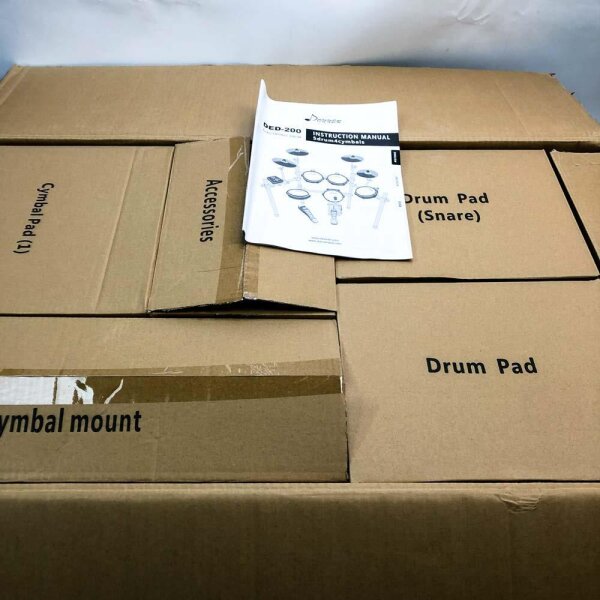 Donner E-Drum Kit elektronisches Schlagzeug mit Drumsticks (DED-200)