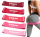 Haquno Resistance Bands [Set of 5] Fitness Band Theraband & Carry Bag Resistance Bands Exercise Band Made of Natural Latex for Muscle Building Pilates Yoga - Red