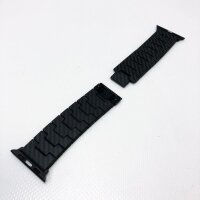 pitaka Carbon Armband kompatibel mit Apple Watch Series 7/6/SE/5/4/3/2/1 38mm/40mm/41mm, 100% aus Kohlefaser einstellbar Uhrenarmband, minimalistisch Ersatzarmband mit magnetisch Verschluss - Modern