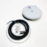 LyLmLe Harz Gefüllt LED Poolbeleuchtung PAR56, 35W Ultraflach RGB Farbwechsel Poolscheinwerfer Externe Synchronisation mit Fernbedienung, Dimmbar Schwimmbad Lampe,IP68 Wasserdicht, 12V AC(2er-Pack)