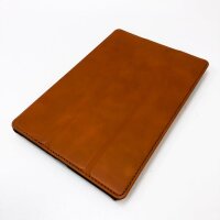 Style material Couverture Developed for iPad Mini 5 leather cover - iPad Mini 5 (2019) Leather cover with smart cover + stand function, case - cognac