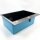 KORVO Schwarze Einbauspüle, 60 x 45 cm handgefertigt aus Edelstahl Einzelbecken, Küchenspüle gesprenkelt reversibel + Siphon Waschbecken