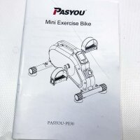 PASYOU Beintrainer Mini Heimtrainer Stepper inkl. Großes Display, hochwertiges & leises Magnetbremssystem, 8 Widerstandsstufen, Arm- & Pedaltrainer trainingsgeräte für zuhause